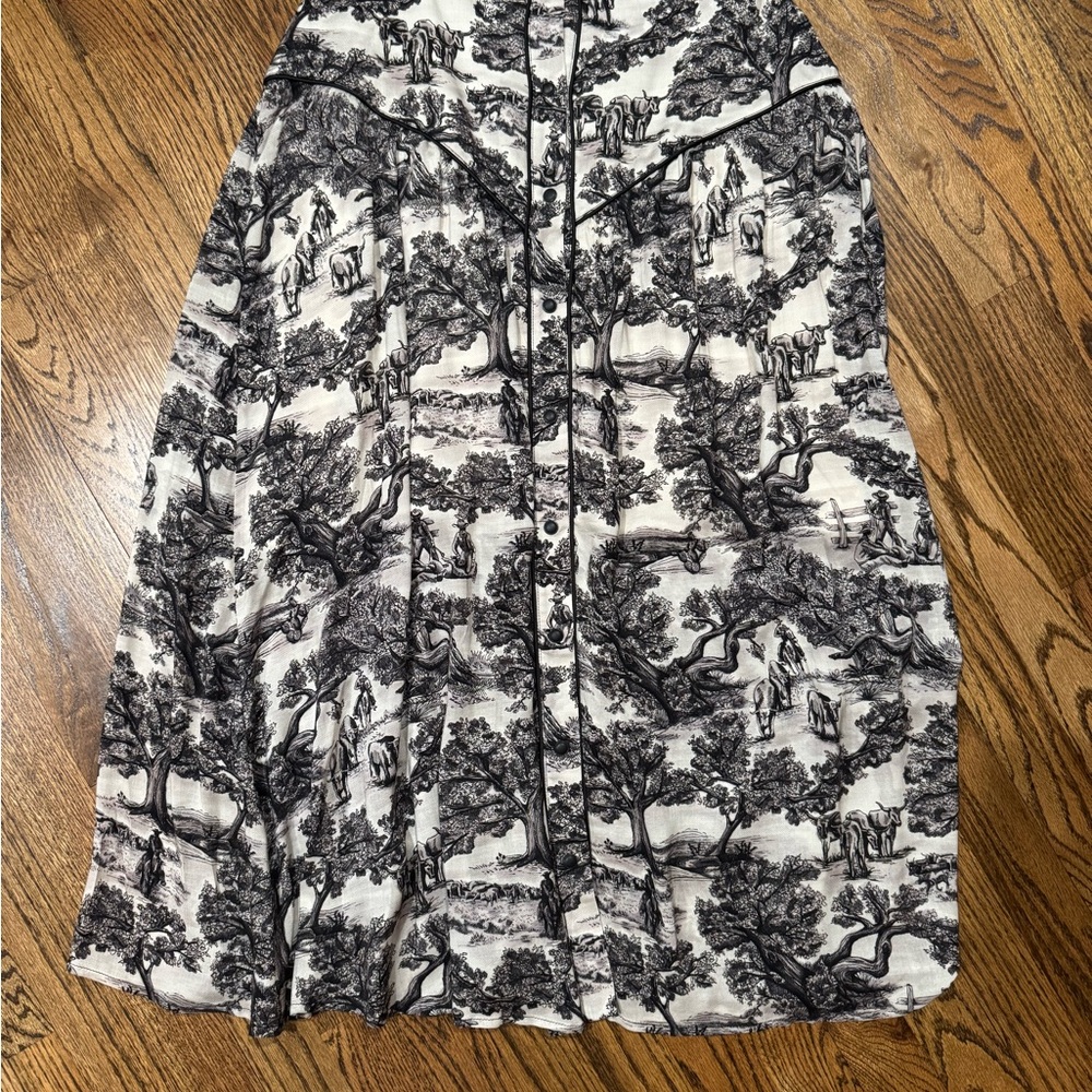 Double D Ranch Wide Open Trails Toile Skirt